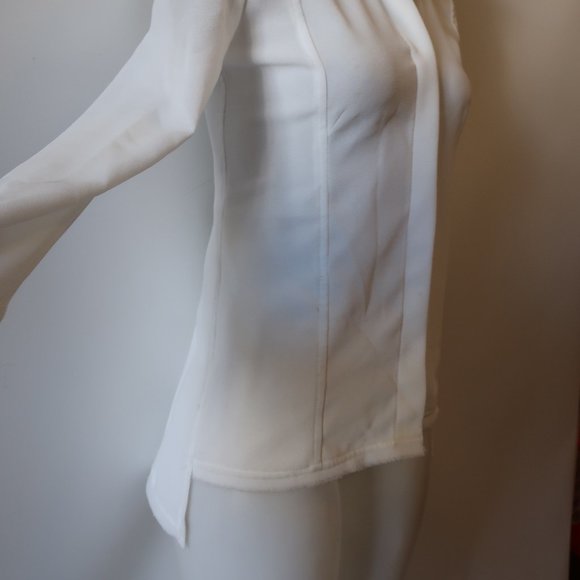 CHRISTINA MAKOWSKY RHINESTONE COLLAR BLOUSE S * - Picture 8 of 16